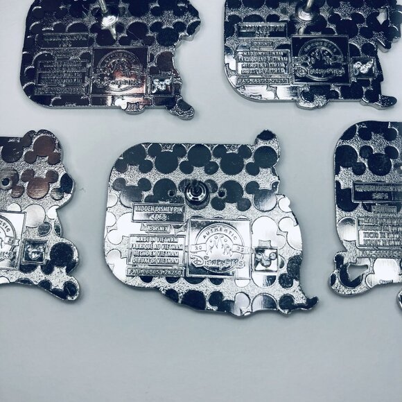 2025 Walt Disney World Hidden Disney Walt Disney World D Complete Set Of 5 Pins - Picture 6 of 12
